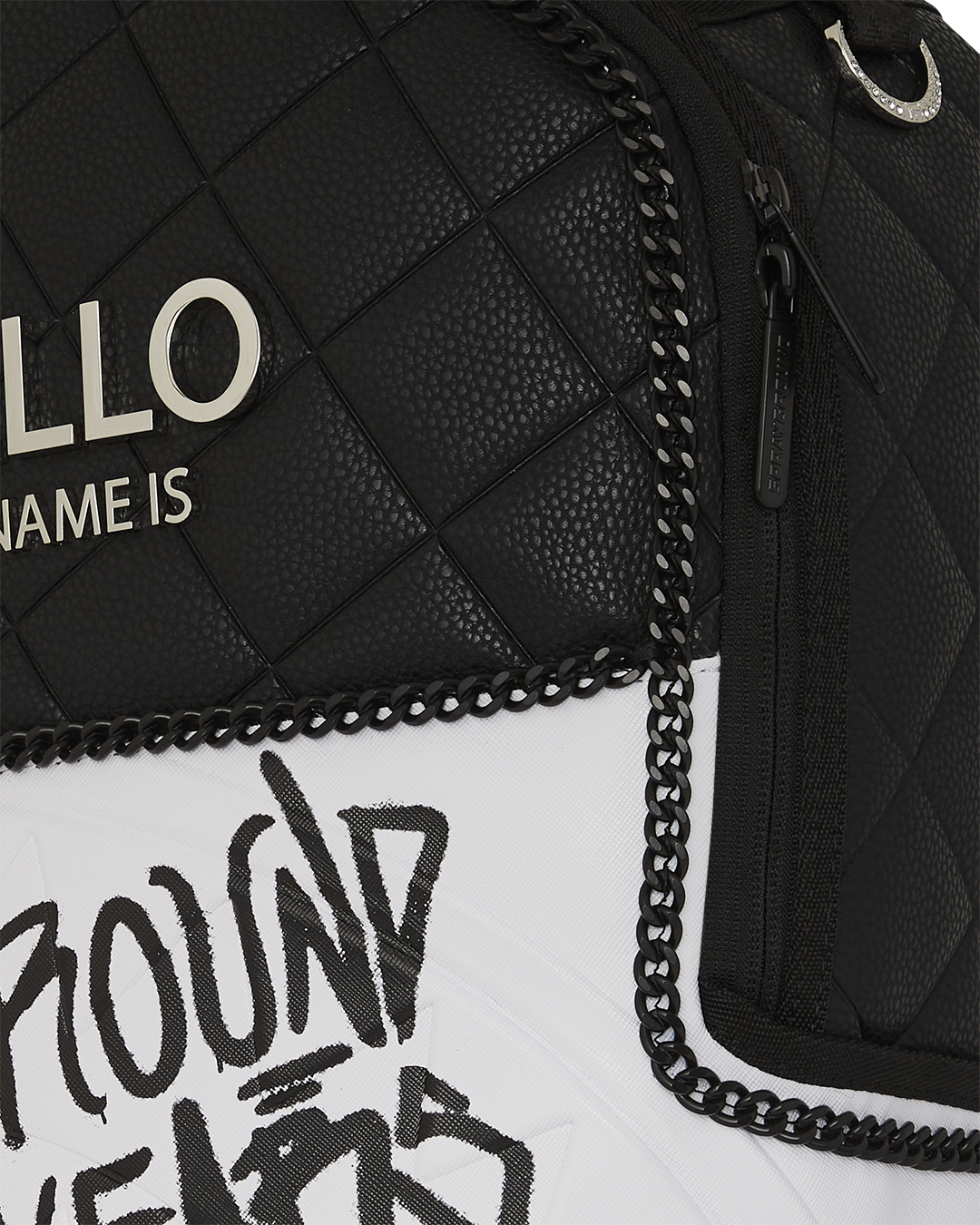 SPRAYGROUND® BACKPACK HELLO MY NAME IS 15 YEARS QUILTED BACKPACK