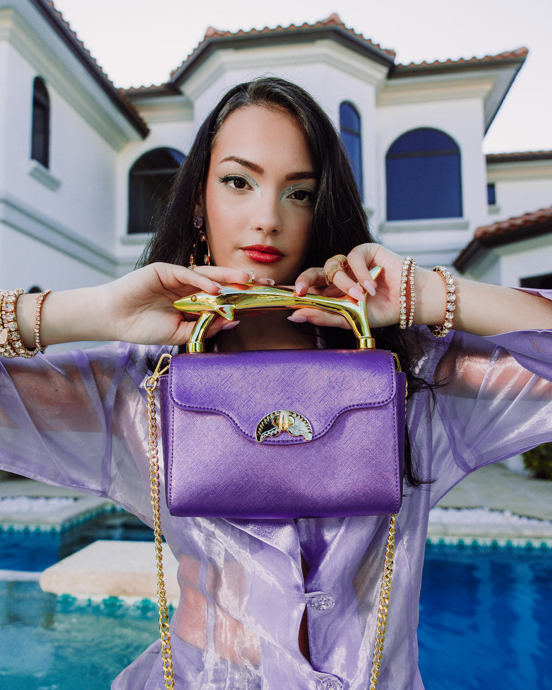 SPRAYGROUND® HANDBAG SHARK TOP CLUTCH