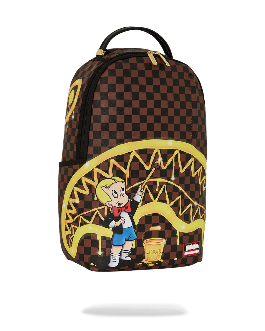 SPRAYGROUND® BACKPACK RICHIE RICH PAINT THE SHARK GOLD BACKPACK
