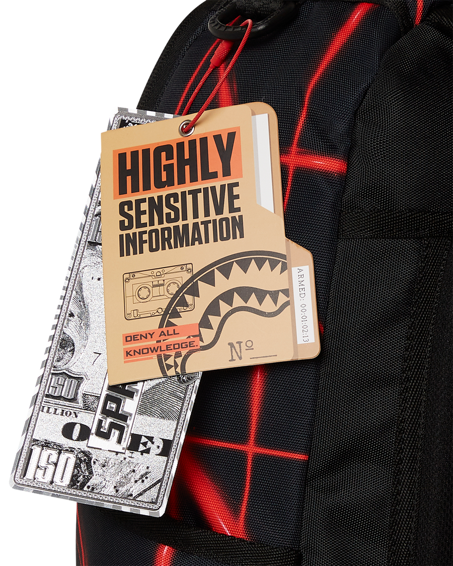 SPRAYGROUND® BACKPACK MISSION IMPOSSIBLE HEIST LASER SHARK BACKPACK