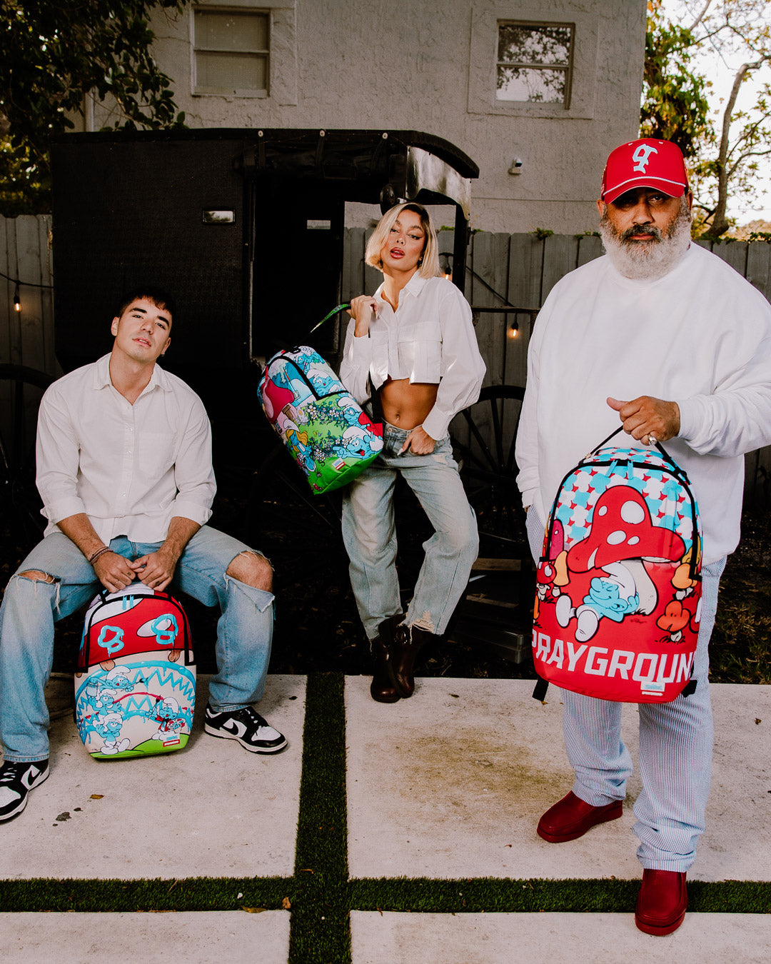 SPRAYGROUND® BACKPACK PAINTING SMURFS DLXR BACKPACK