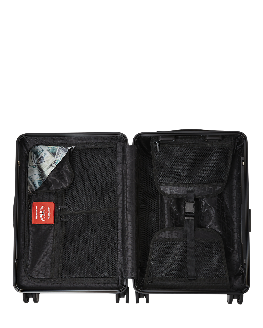 SPRAYGROUND® LUGGAGE UNFINISHED SHARK HARD SHELL CARRY-ON LUGGAGE