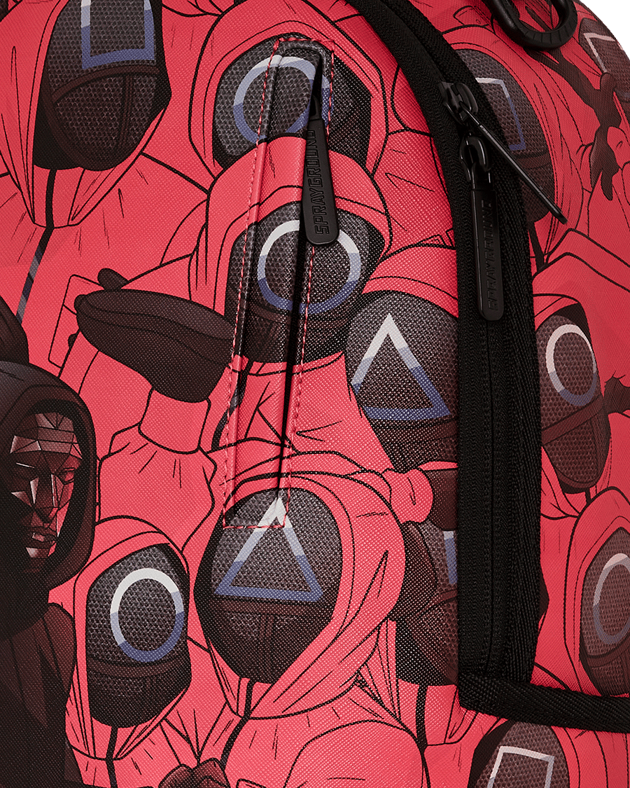 SPRAYGROUND® BACKPACK SQUID GAME FRONT MAN AND WORKERS CRAMMED BACKPACK