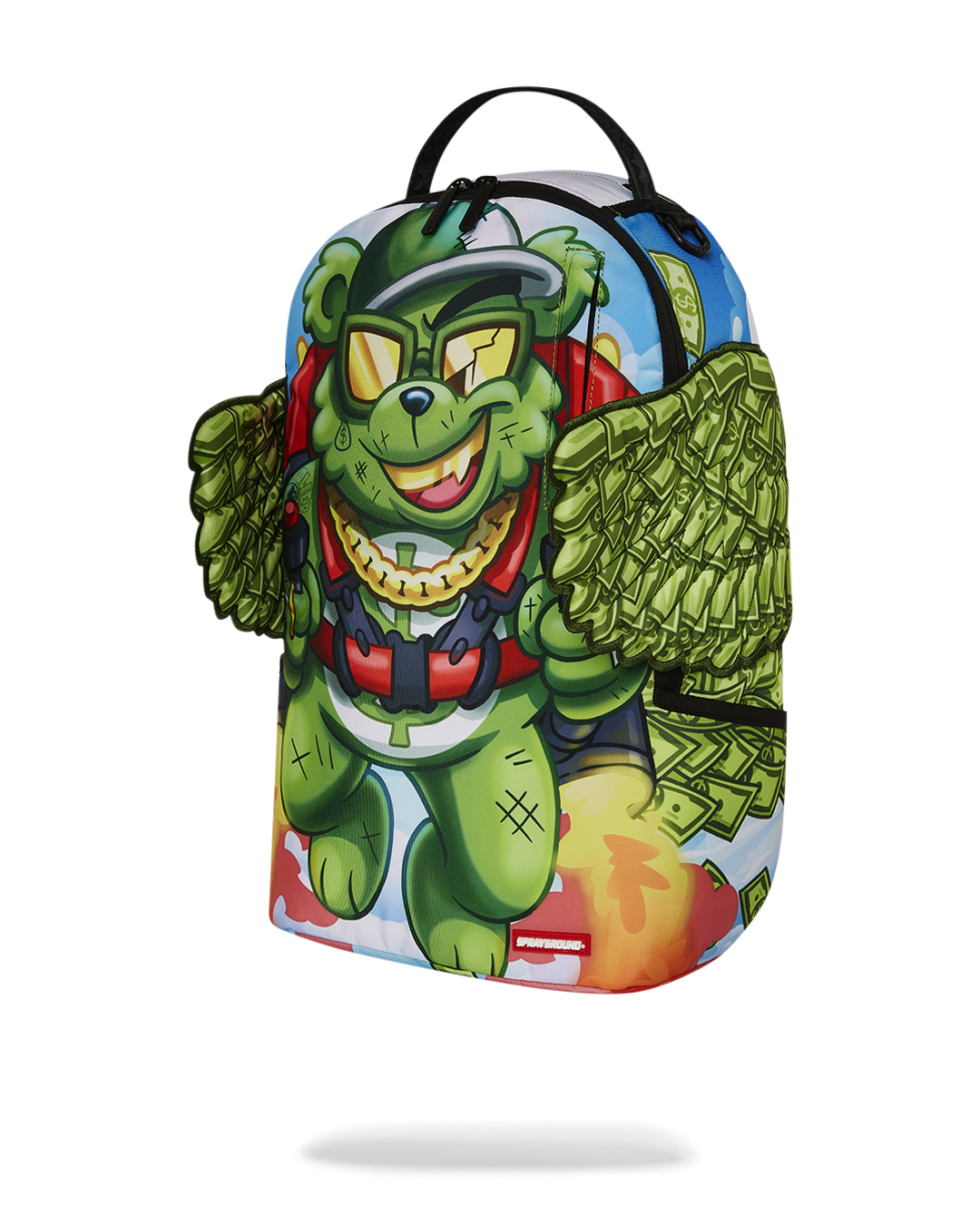 SPRAYGROUND® BACKPACK MONEY BEAR WE BOUT TO TAKE OFF BACKPACK