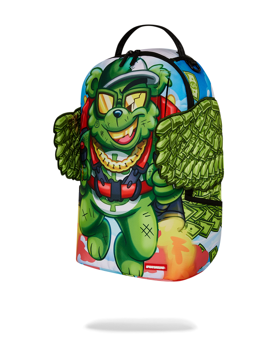 SPRAYGROUND® BACKPACK MONEY BEAR WE BOUT TO TAKE OFF BACKPACK