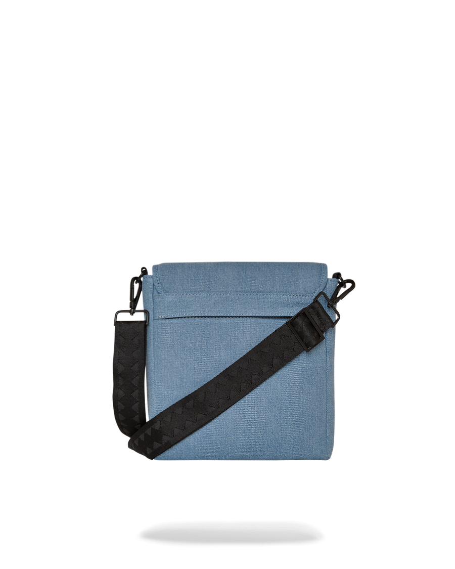 SPRAYGROUND® SLING DENIM SHARK MESSENGER SLING