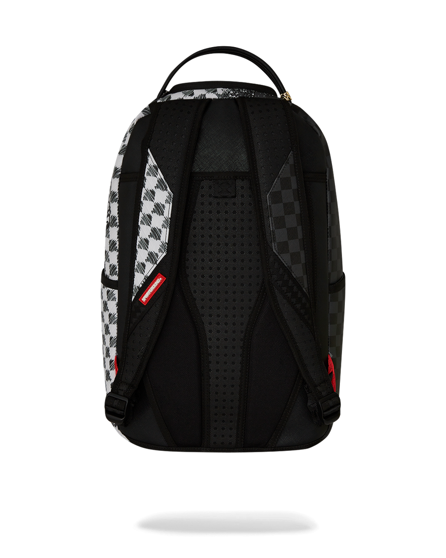 SPRAYGROUND® BACKPACK SCRIBBLE DRIBBLE CHECK BACKPACK