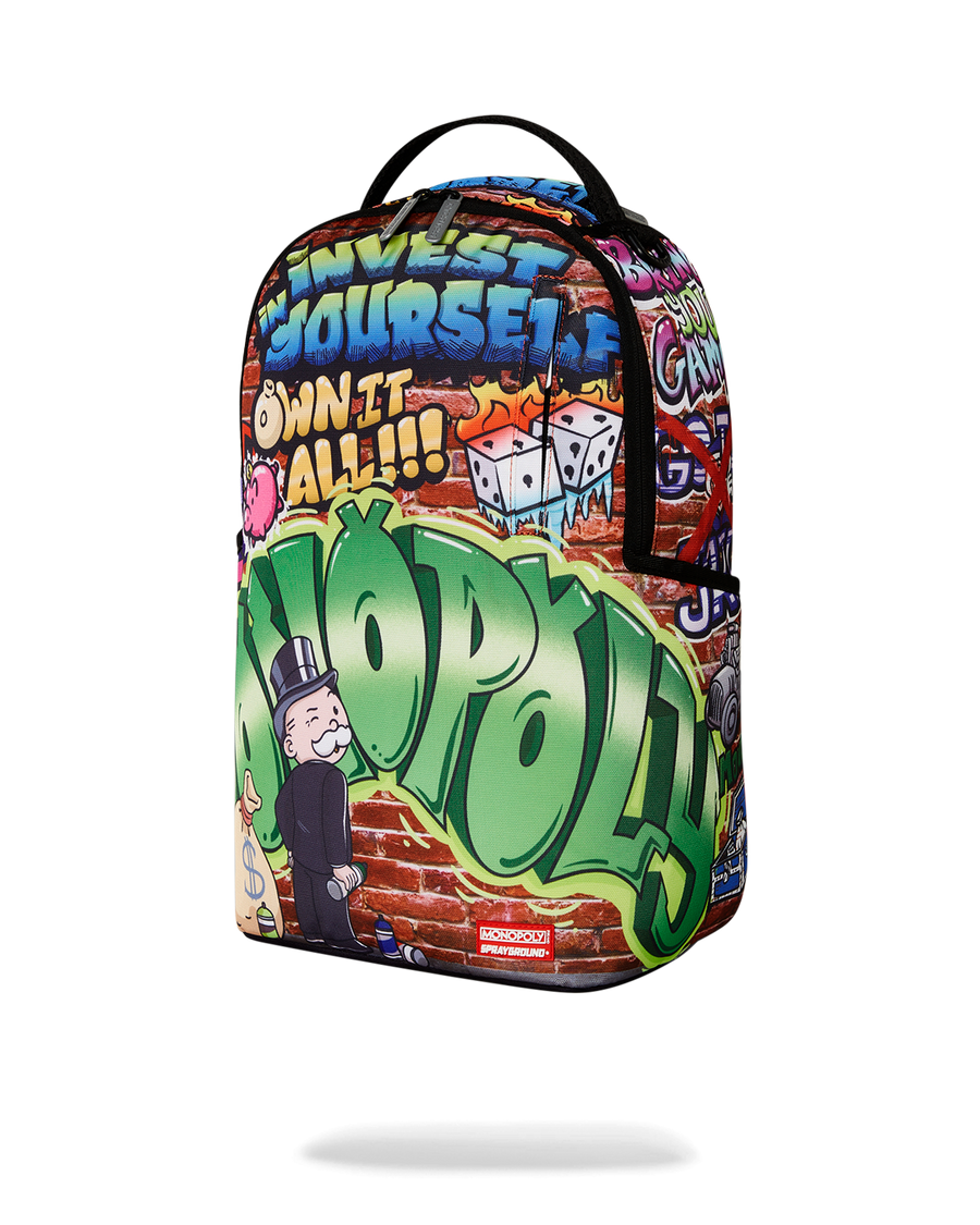 SPRAYGROUND® BACKPACK MONOPOLY GRAFFITI GOLD RUSH DLXR BACKPACK