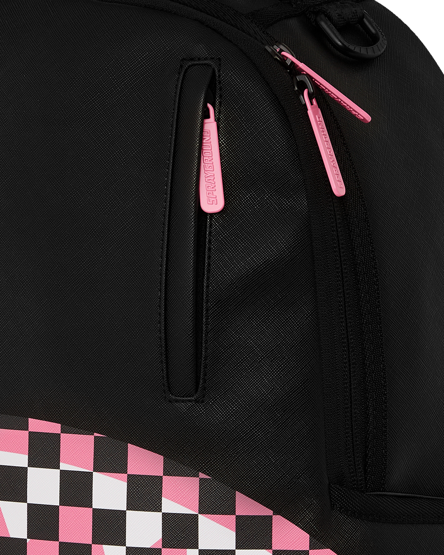 SPRAYGROUND® BACKPACK SHARK CENTRAL BREAKUP CHECK SORBET GREY BACKPACK