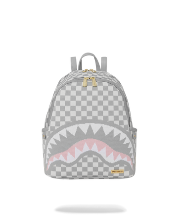 SPRAYGROUND® BACKPACK KNIT SHARKS IN PARIS IN CREAM SAVAGE BACKPACK