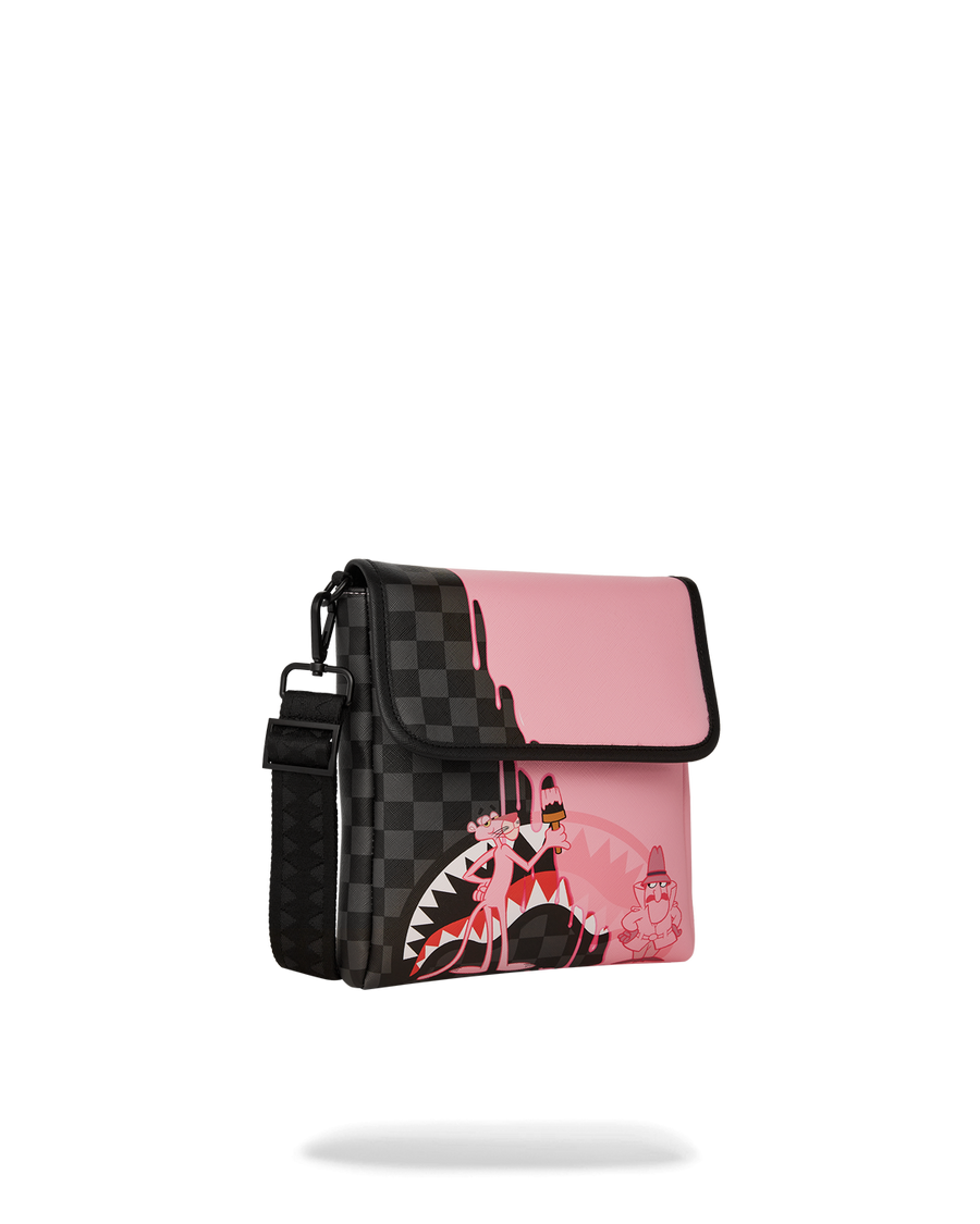 SPRAYGROUND® SLING PINK PANTHER PINK PAINTER MESSENGER SLING BAG