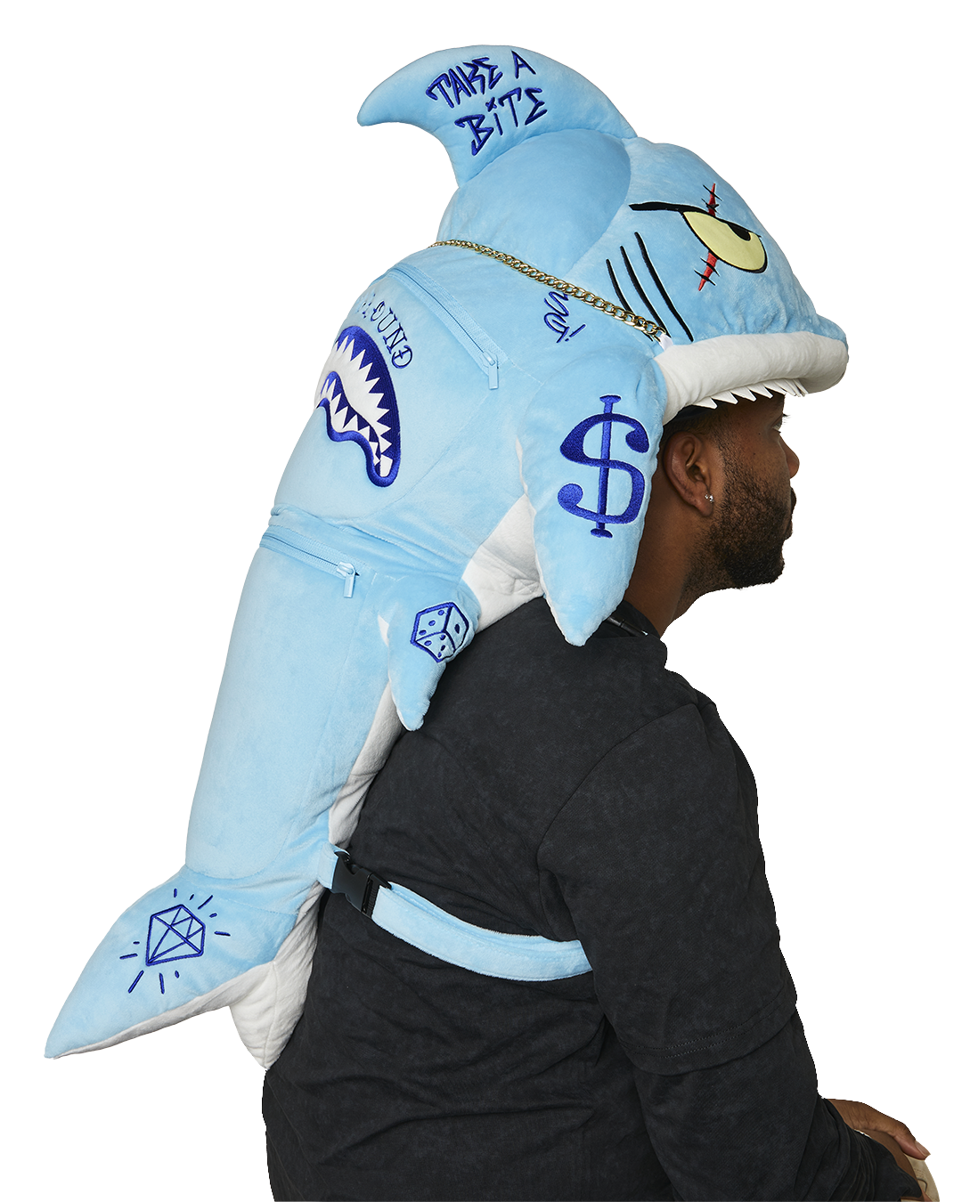 SPRAYGROUND® BACKPACK STUFFED SAVAGE HOODY BACKPACK SHARK