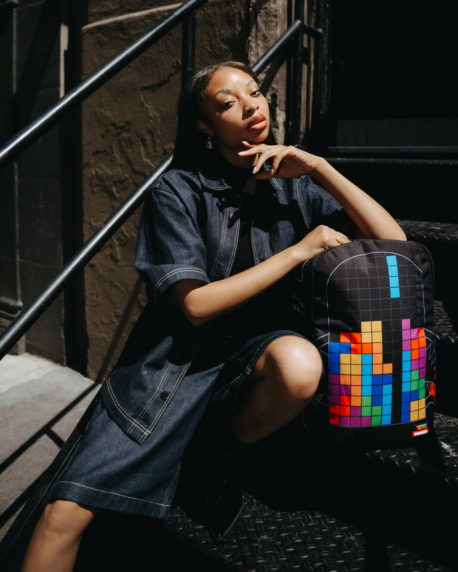 SPRAYGROUND® BACKPACK TETRIS WITH DIABLO AND MONEY BEAR BACKPACK