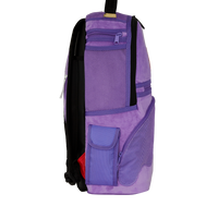 SPRAYGROUND® BACKPACK NOOO WAY!!! A REVERSIBLE BACKPACK - PURPLE VELOUR TO OG SHARKS IN PARIS BACKPACK