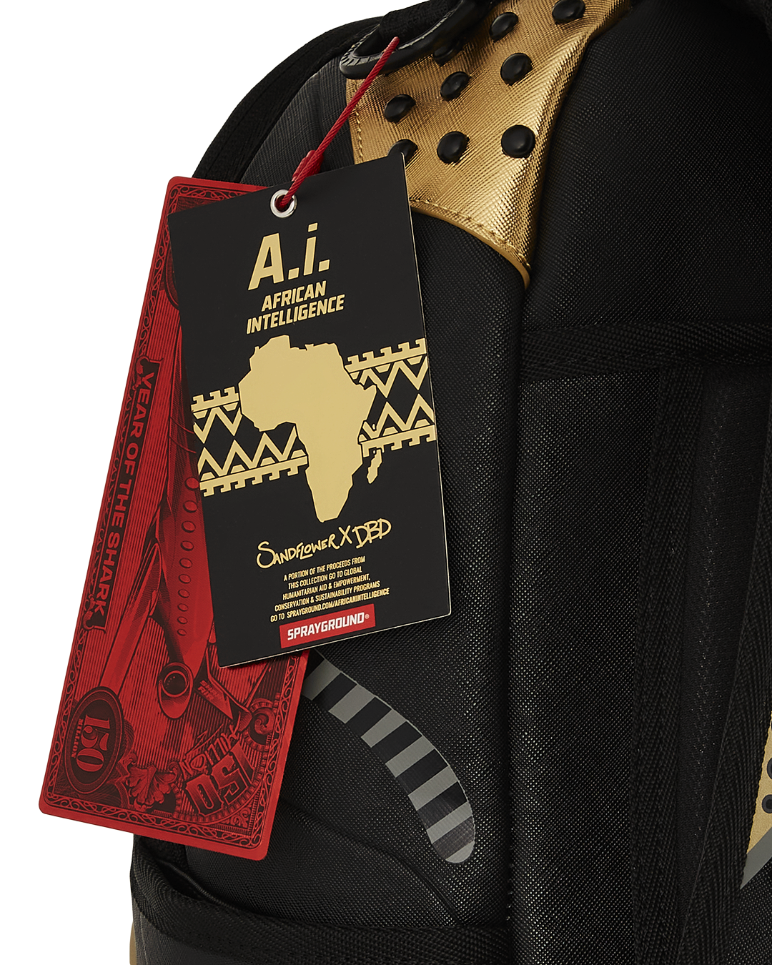 A.I. AFRICAN INTELLIGENCE SHARKS OF THE GOLD OCEAN BACKPACK