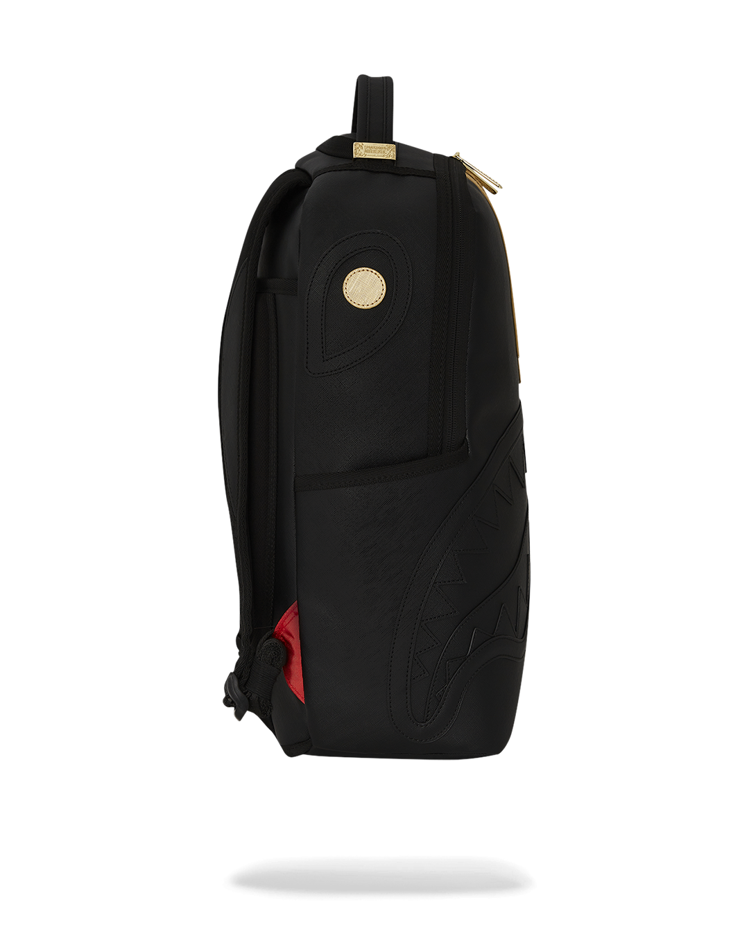 SPRAYGROUND® BACKPACK GOLD AND BLACK RACING STRIPES BACKPACK