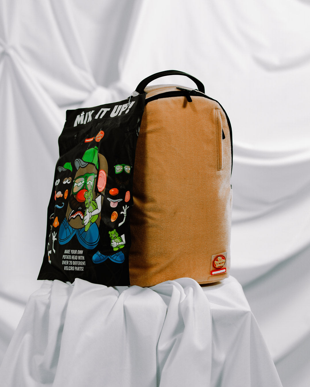 SPRAYGROUND® BACKPACK MR. POTATO HEAD VELCRO PATCH MIX-IT-UP DLXSV BACKPACK