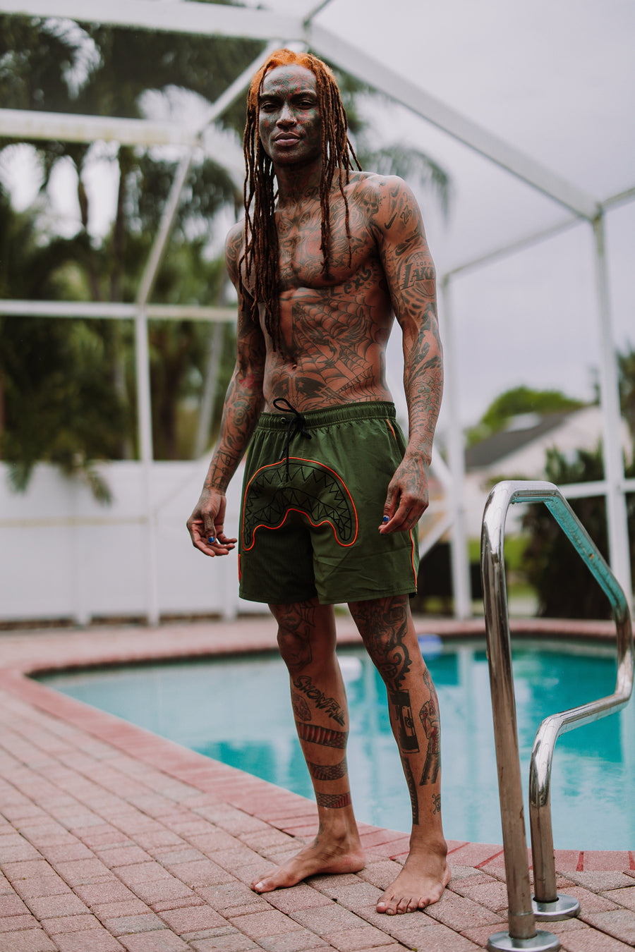SPRAYGROUND® SWIM SPECIAL OPS GLOBAL HAWK SWIM SHORTS