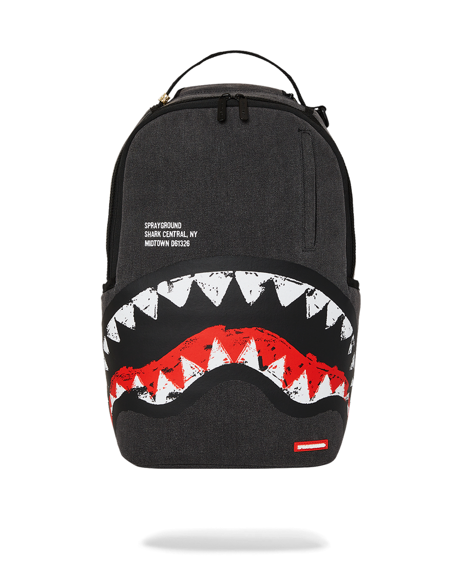 SPRAYGROUND® BACKPACK SHARK CENTRAL DENIM VENOM BACKPACK