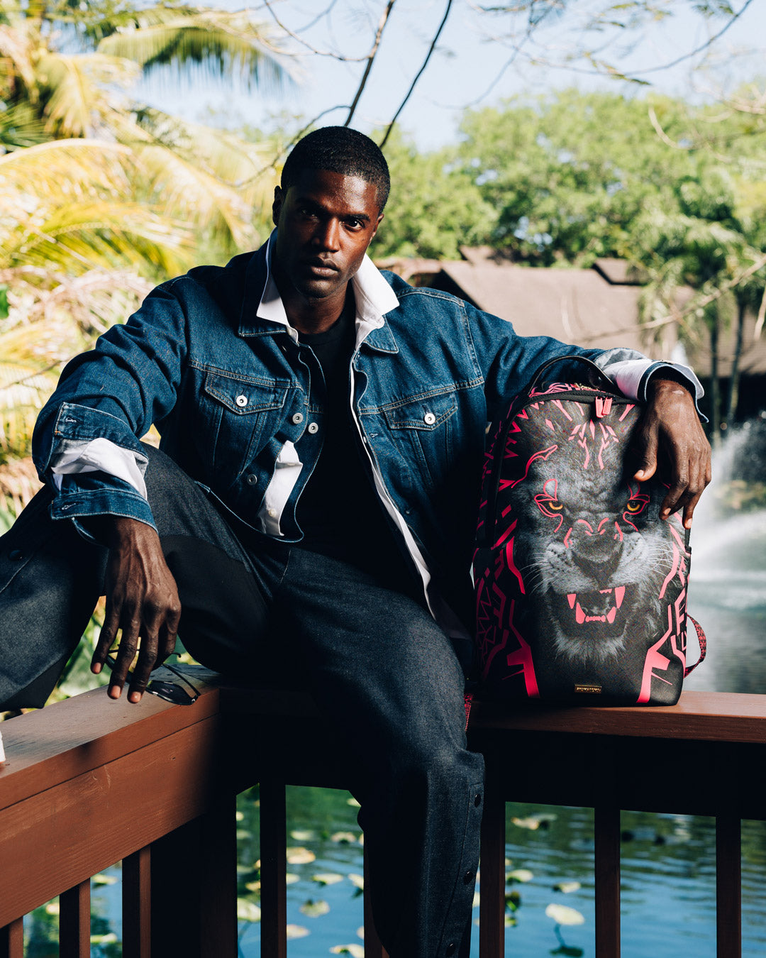 SPRAYGROUND® BACKPACK A.I. AFRICAN INTELLIGENCE PRIDE AND POWER BACKPACK - SANDFLOWER COLLAB