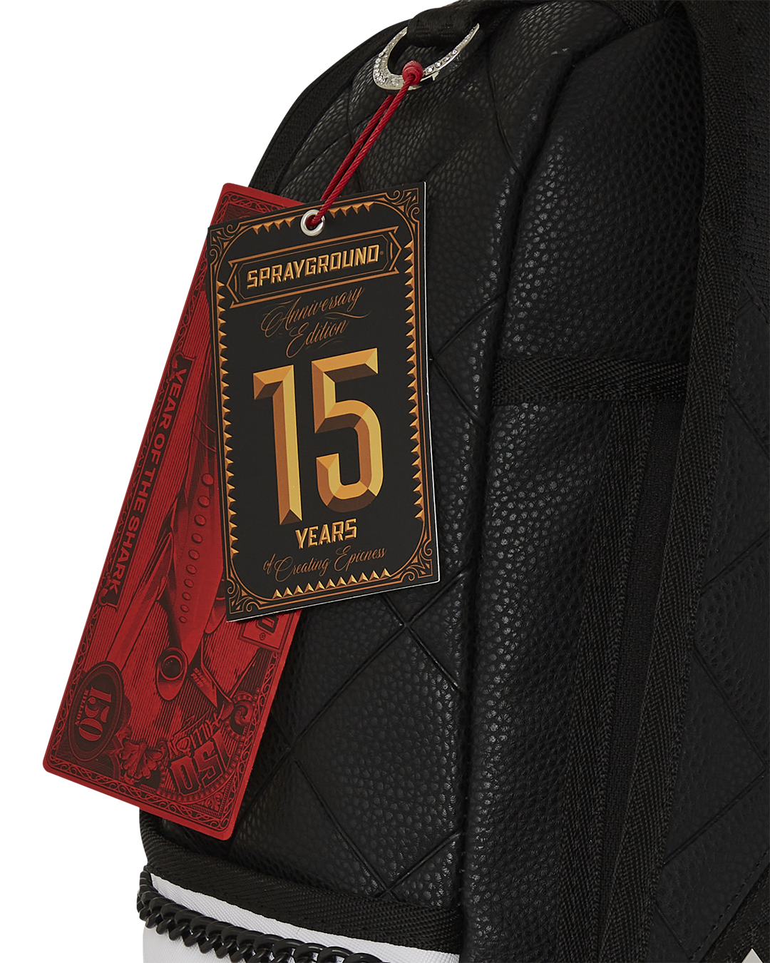 SPRAYGROUND® BACKPACK HELLO MY NAME IS 15 YEARS QUILTED BACKPACK