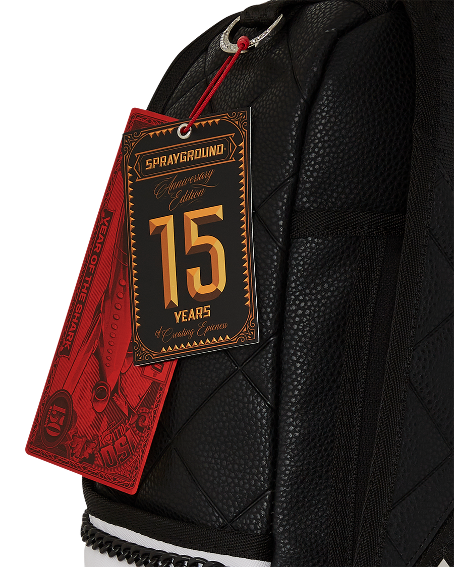 SPRAYGROUND® BACKPACK HELLO MY NAME IS 15 YEARS QUILTED BACKPACK