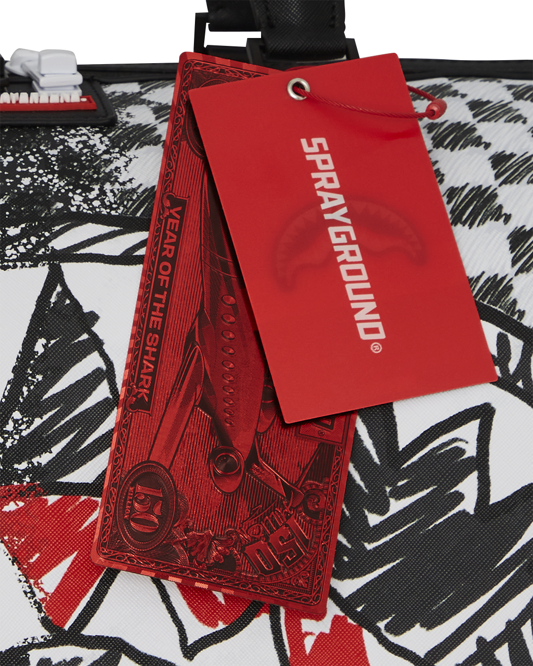 SPRAYGROUND® DUFFLE SCRIBBLE DRIBBLE CHECK DUFFLE