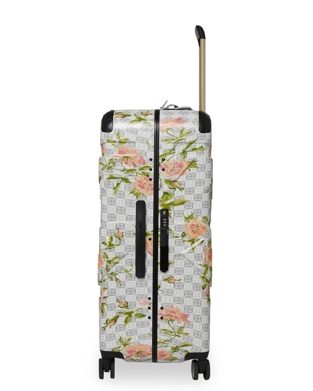 SPRAYGROUND® LUGGAGE A.I. AFRICAN INTELLIGENCE ELEGANT ENERGY FULL SIZE LUGGAGE - SANDFLOWER COLLAB
