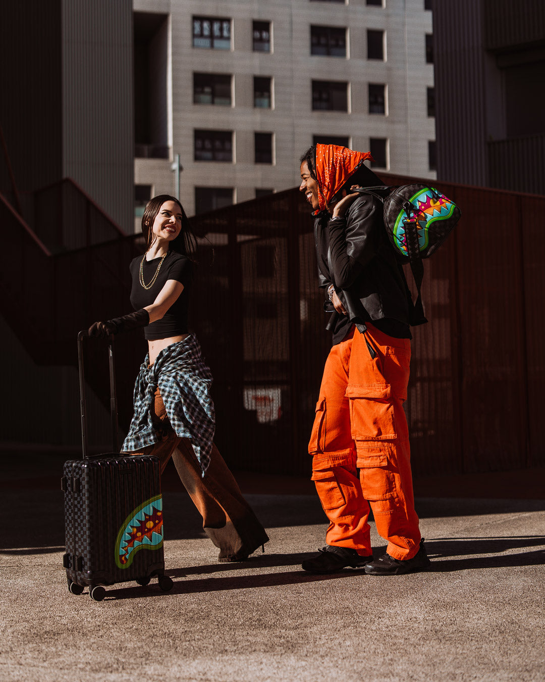SPRAYGROUND® LUGGAGE SLIME TAKEOVER HARD SHELL CARRY-ON LUGGAGE