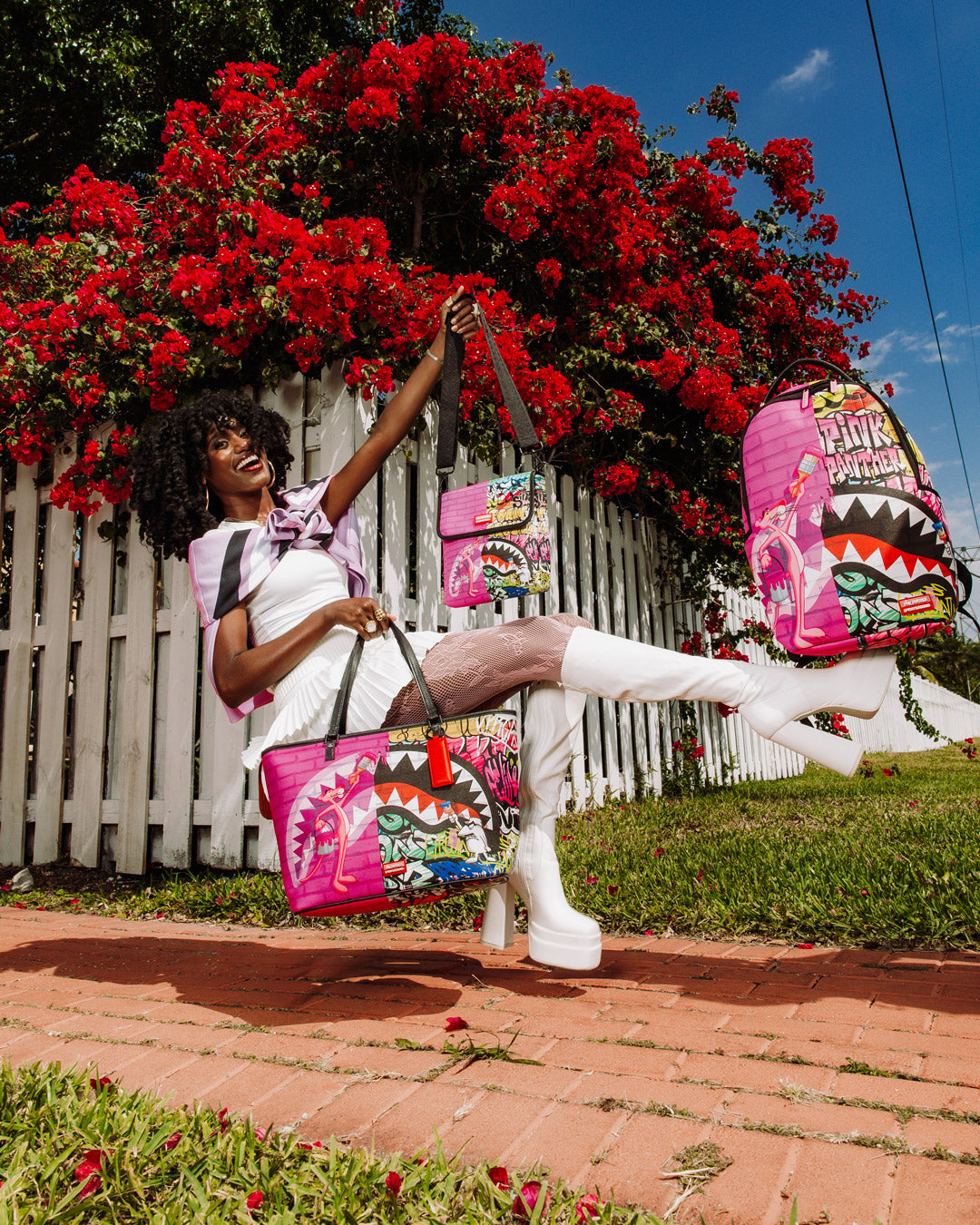 SPRAYGROUND® SLING PINK PANTHER PRESTIGE MESSENGER SLING