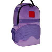 SPRAYGROUND® BACKPACK NOOO WAY!!! A REVERSIBLE BACKPACK - PURPLE VELOUR TO OG SHARKS IN PARIS BACKPACK