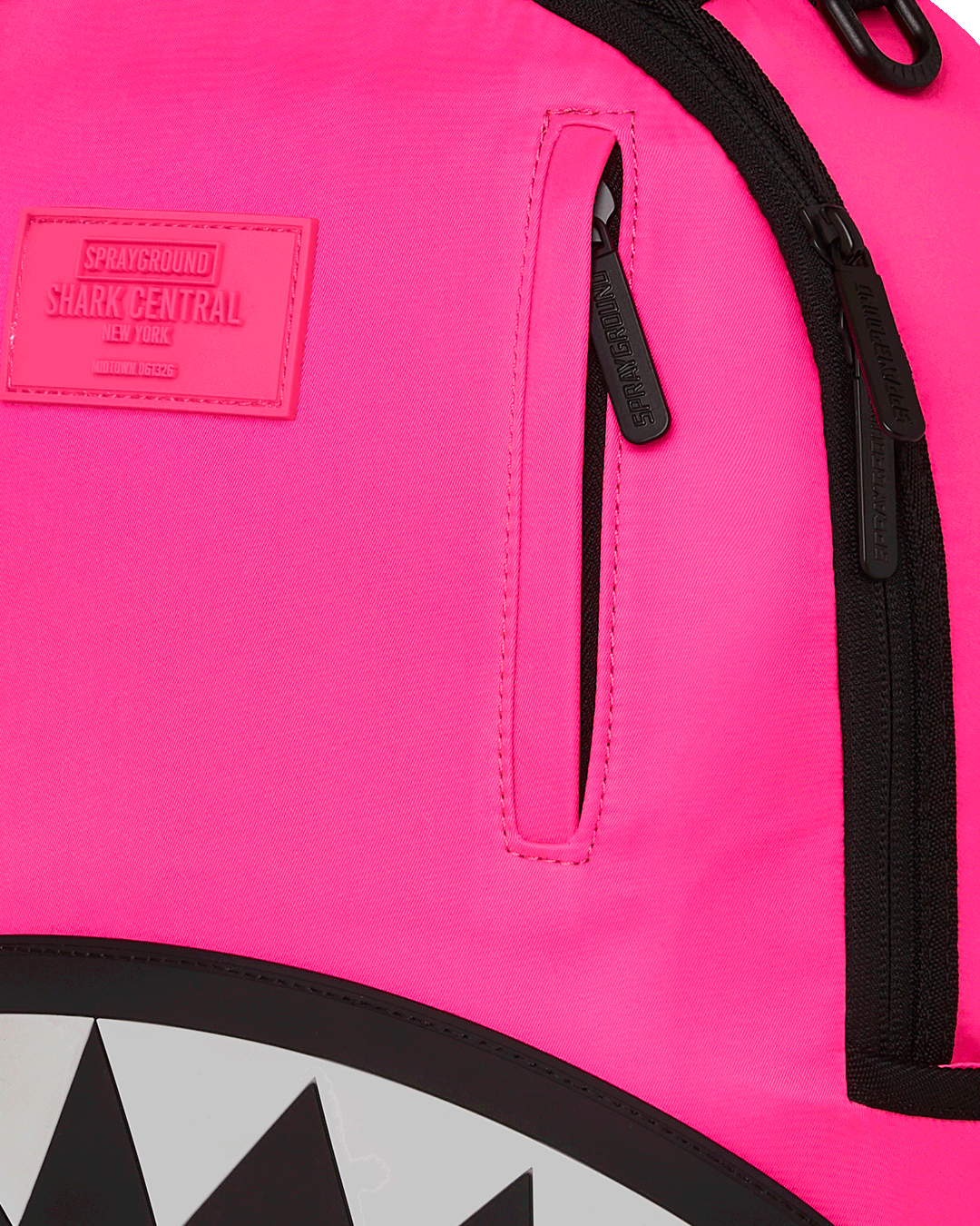 SPRAYGROUND® BACKPACK SHARK CENTRAL NYLON HOT PINK
