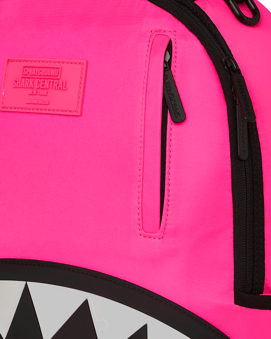 SPRAYGROUND® BACKPACK SHARK CENTRAL NYLON HOT PINK