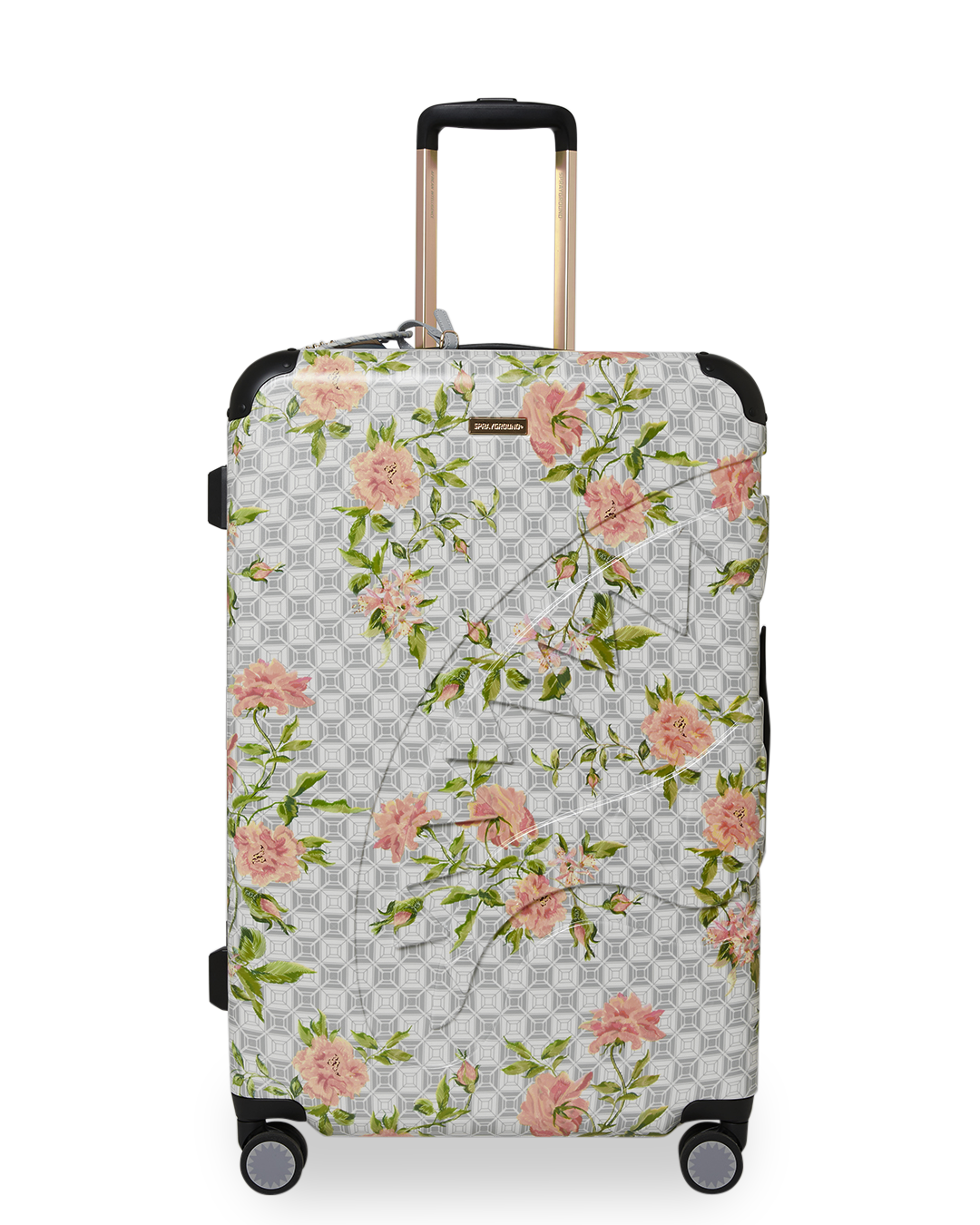 SPRAYGROUND® LUGGAGE A.I. AFRICAN INTELLIGENCE ELEGANT ENERGY FULL SIZE LUGGAGE - SANDFLOWER COLLAB