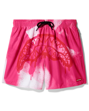 SPRAYGROUND® SWIM PINK VANDAL SWIM SHORTS