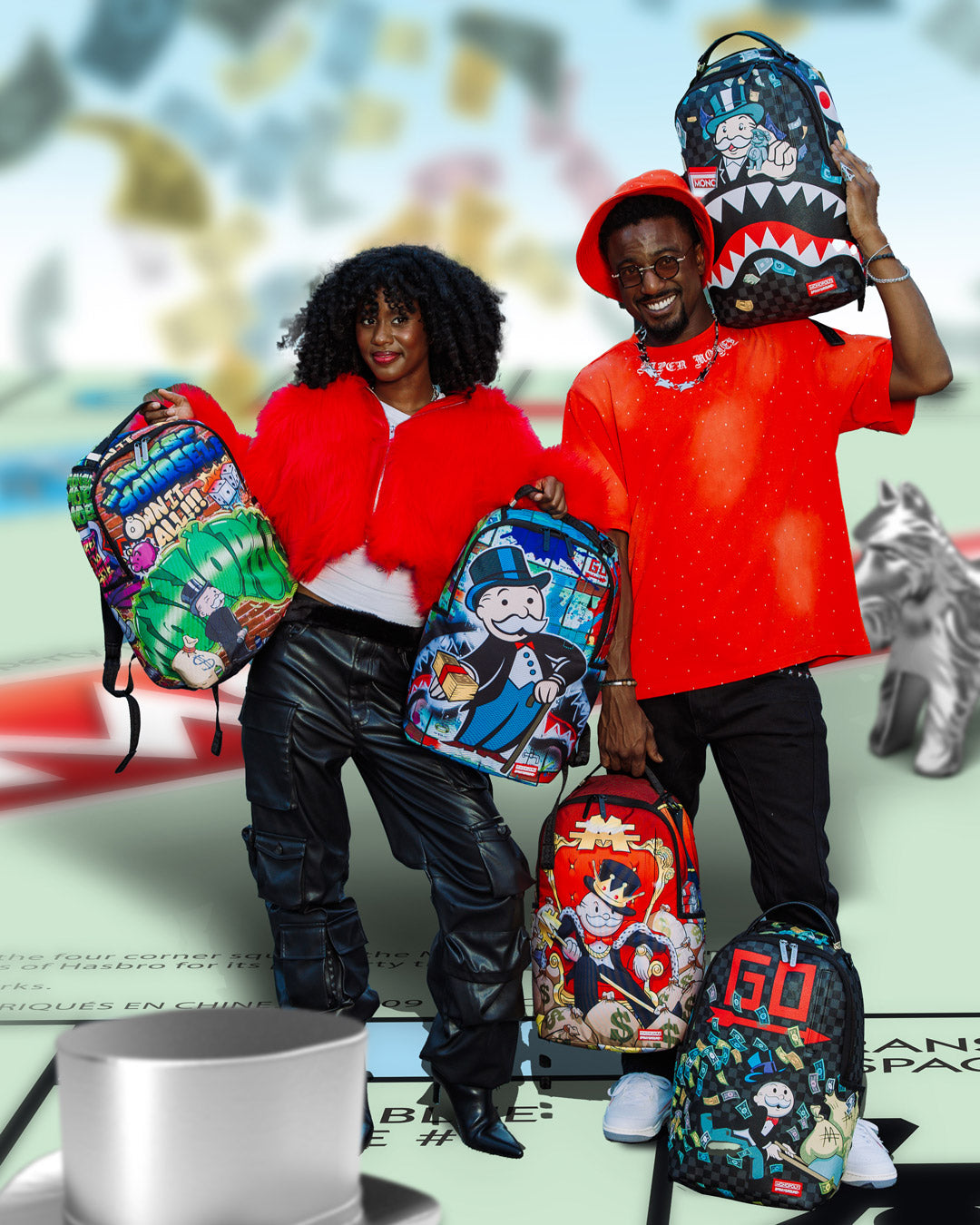 MONOPOLY GOLD EMPIRE THRONE BACKPACK