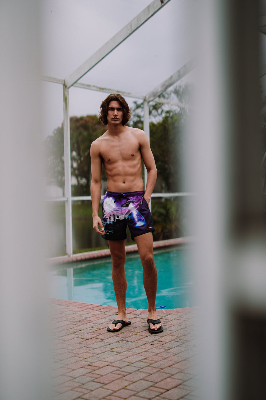SPRAYGROUND® SWIM LATE ONE NIGHT SWIM SHORTS