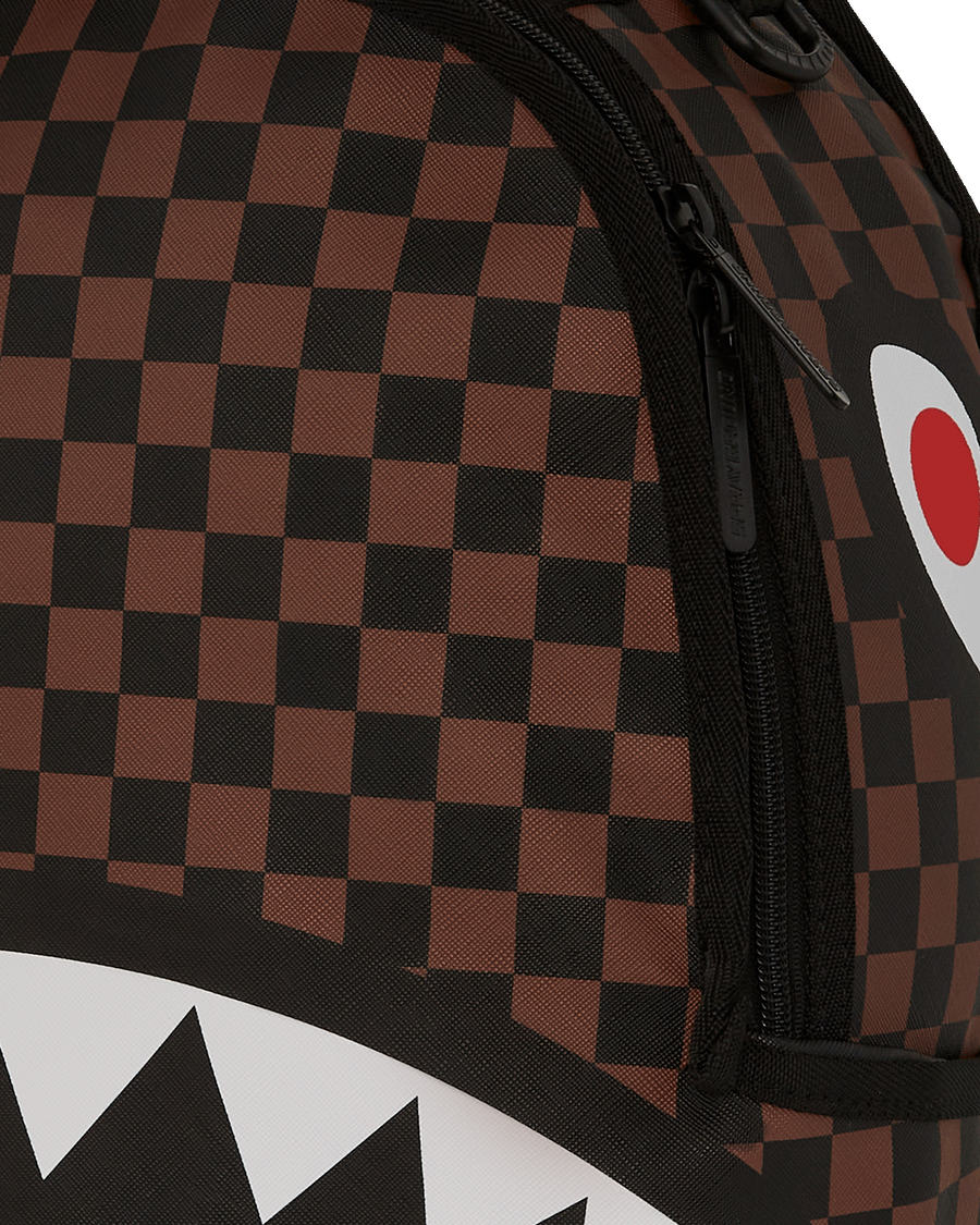 SPRAYGROUND® BACKPACK NOOO WAY!!! A REVERSIBLE BACKPACK - PURPLE VELOUR TO OG SHARKS IN PARIS BACKPACK