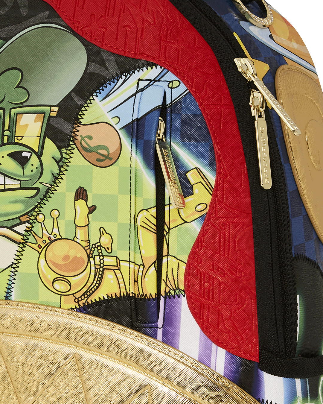 SPRAYGROUND® BACKPACK 15 YEARS GOLD AND SPLICED DLXV BACKPACK