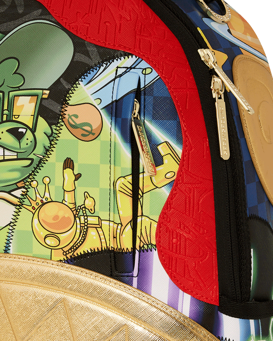 SPRAYGROUND® BACKPACK 15 YEARS GOLD AND SPLICED DLXV BACKPACK