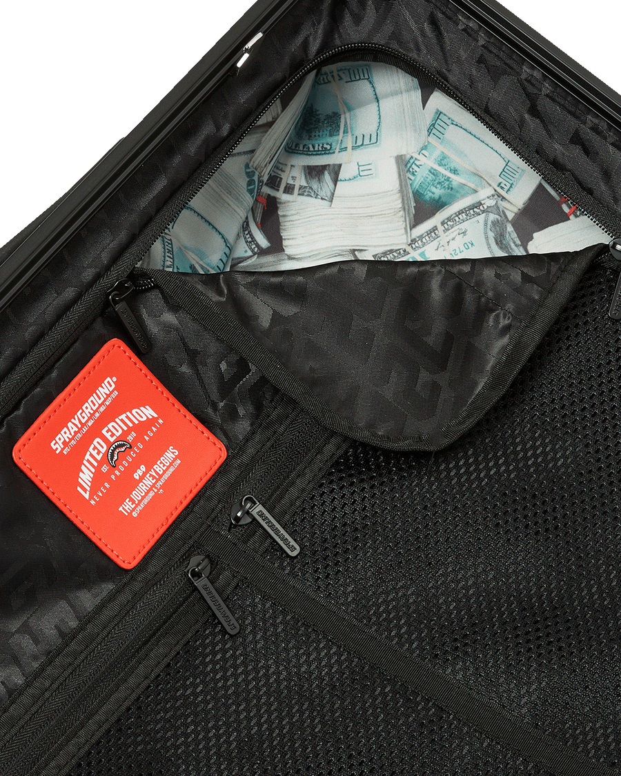 SPRAYGROUND® LUGGAGE UNFINISHED SHARK HARD SHELL CARRY-ON LUGGAGE