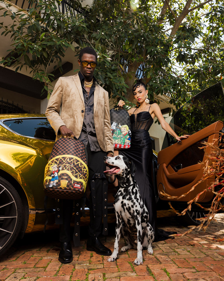 SPRAYGROUND® BACKPACK RICHIE RICH PAINT THE SHARK GOLD BACKPACK