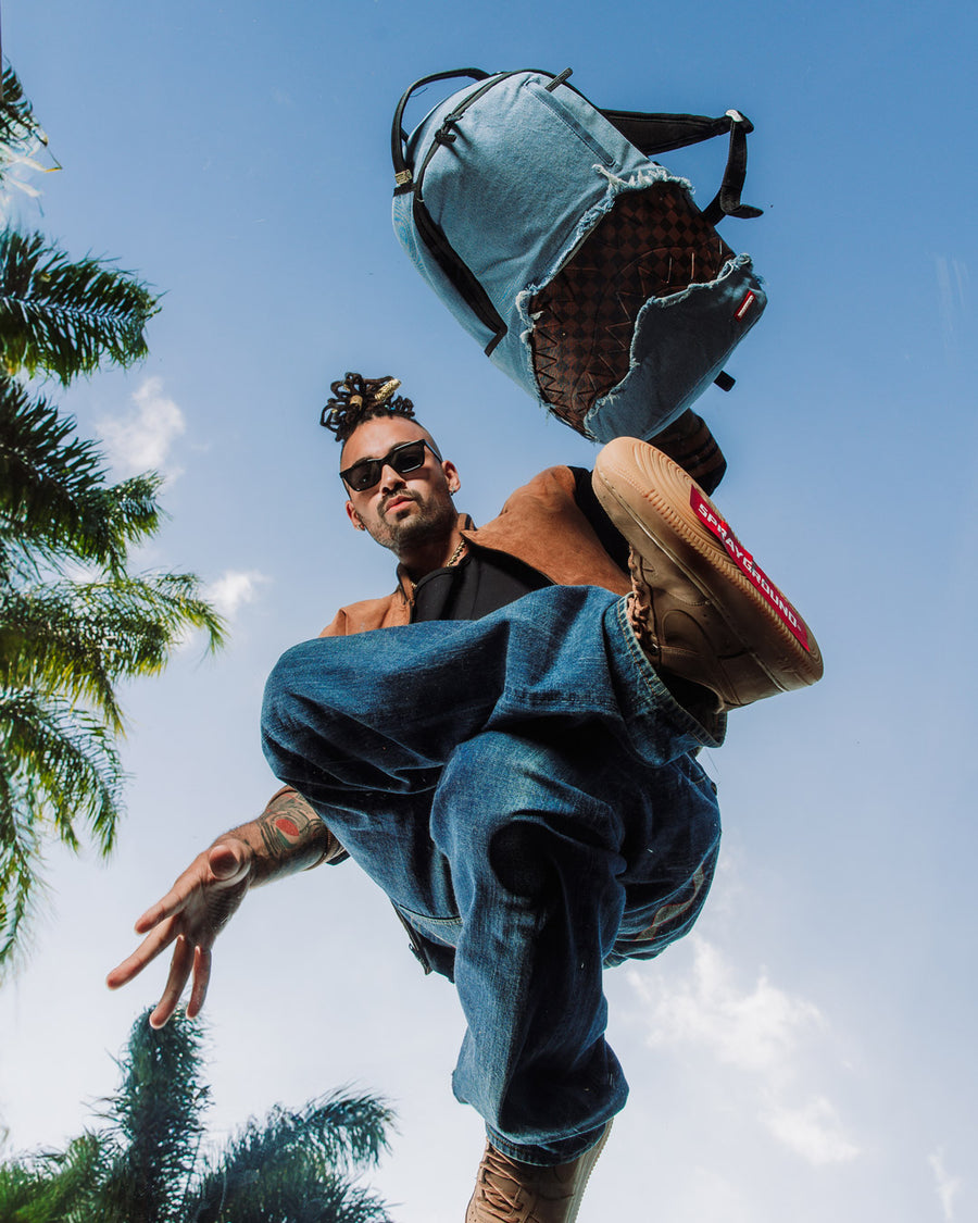 SPRAYGROUND® BACKPACK DENIM SHARK BITE DLXSV BACKPACK