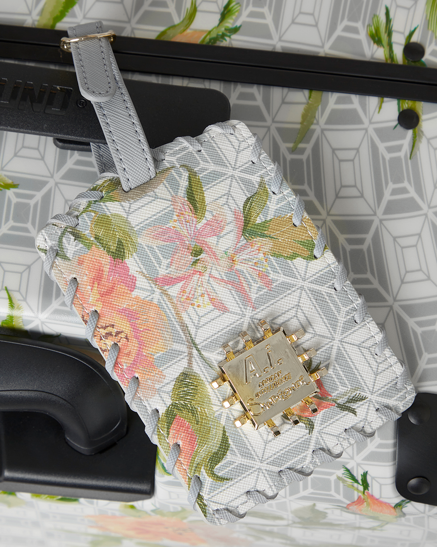 SPRAYGROUND® LUGGAGE A.I. AFRICAN INTELLIGENCE ELEGANT ENERGY FULL SIZE LUGGAGE - SANDFLOWER COLLAB