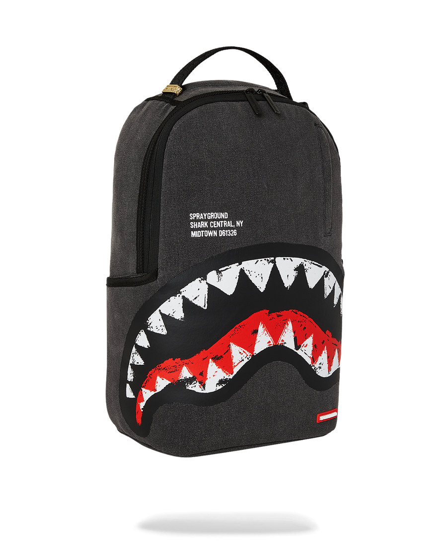 SPRAYGROUND® BACKPACK SHARK CENTRAL DENIM VENOM BACKPACK