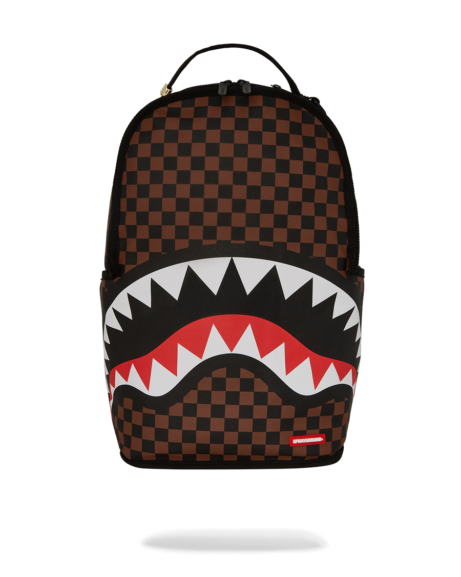 SPRAYGROUND® BACKPACK NOOO WAY!!! A REVERSIBLE BACKPACK - PURPLE VELOUR TO OG SHARKS IN PARIS BACKPACK
