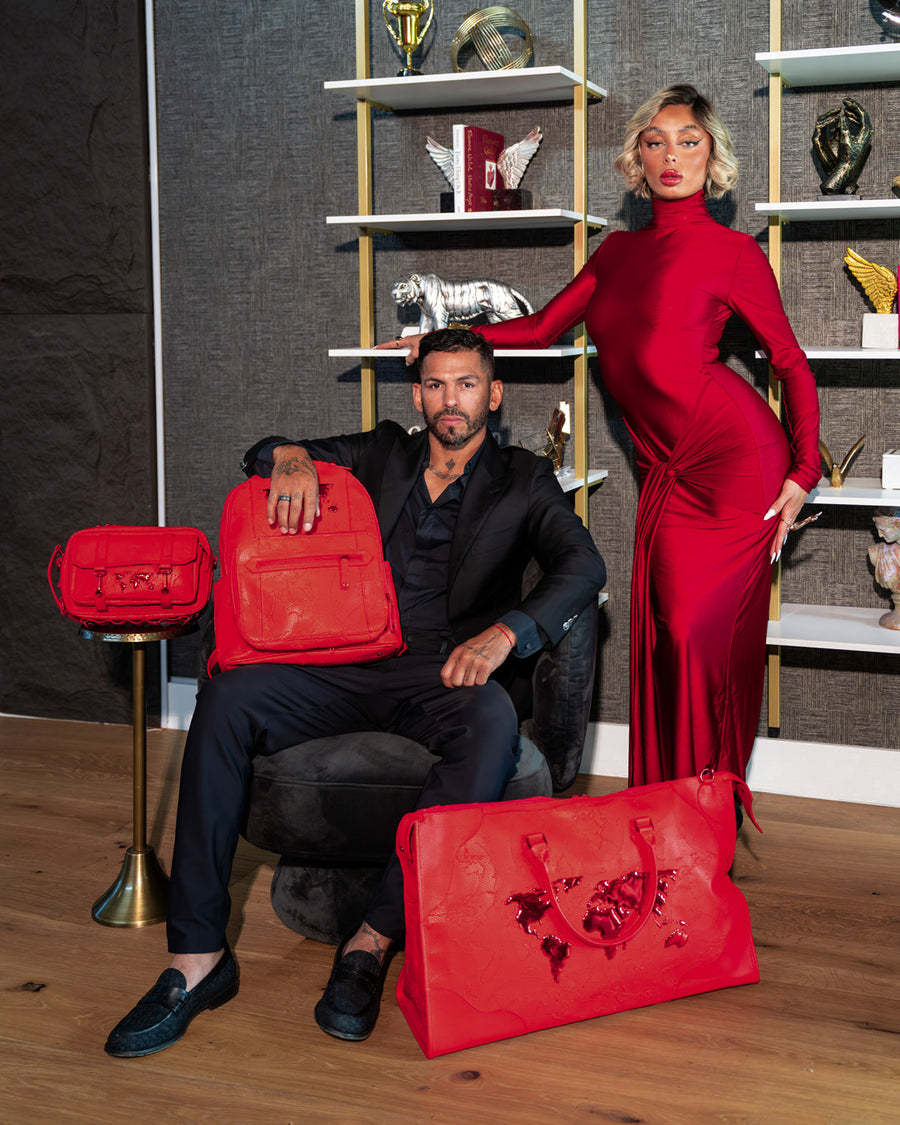 SPRAYGROUND® CROSSBODY JAMES GLOBAL RED CROSSBODY