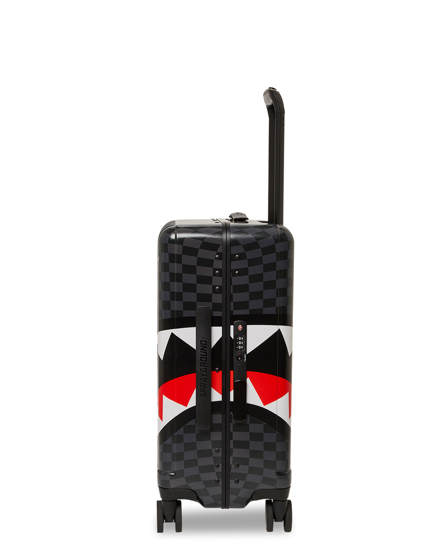SPRAYGROUND® LUGGAGE UNFINISHED SHARK HARD SHELL CARRY-ON LUGGAGE