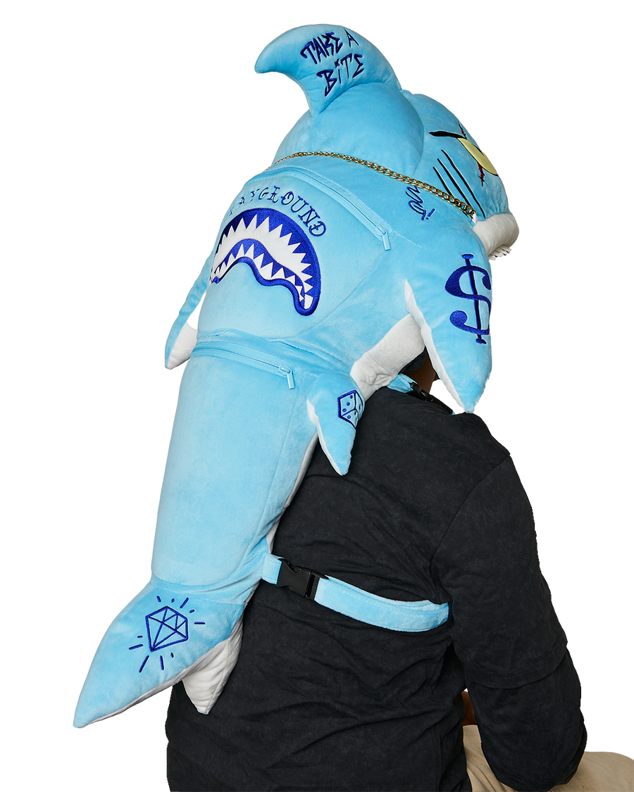 SPRAYGROUND® BACKPACK STUFFED SAVAGE HOODY BACKPACK SHARK