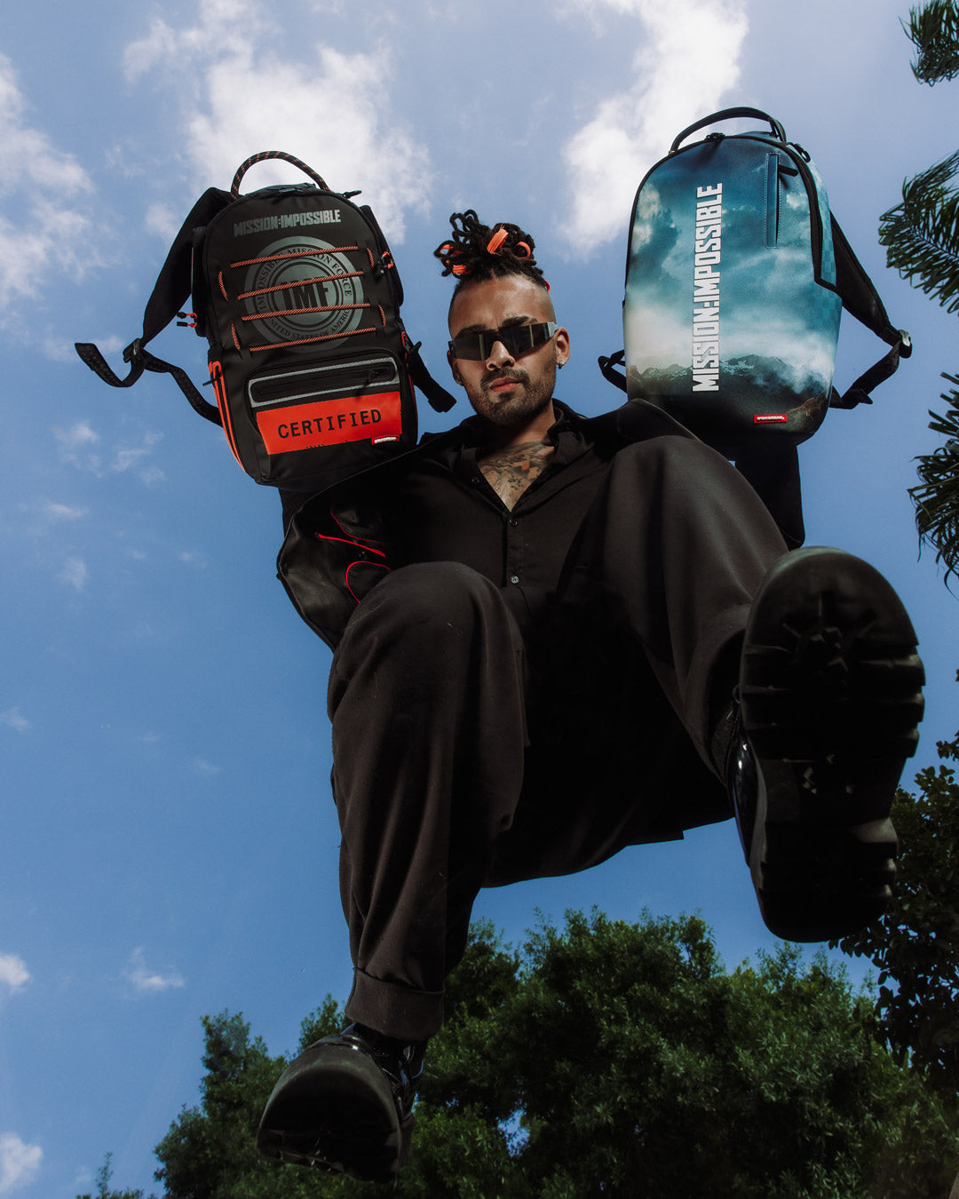 SPRAYGROUND® BACKPACK MISSION IMPOSSIBLE CHECKERED SKY DLXSV BACKPACK